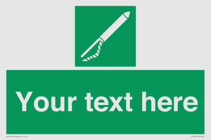 Custom sign safe condition Line throwing appliance